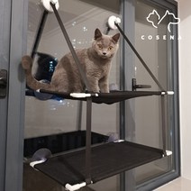 COSENA 고양이 전용 2층 창문해먹 윈도우해먹 창틀해먹 HCU002, 단품