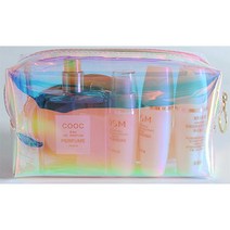 PVC 홀로그램 투명 화장품 가방 케이스 브러쉬 백인백 메이크업 파우치