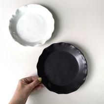 [철수네도예공방] 꽃접시 도자기접시 플라워플레이트 flowerplate19, 흰색