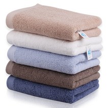 앰버서드 로베르타 40수 코마사 세트 수건 타올 선물용 행사용 답례품 맟춤 호텔, 백색, 5매