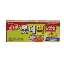 롯데 위생팩 NEW 알뜰형, 1개, 50개