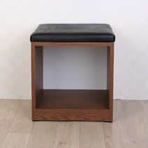 소나무공방 공간수납의자, 01.공간수납의자(40cm)-다크브라운+블랙방석