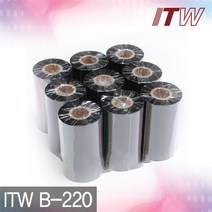 ITW B-220 왁스리본 바코드리본 왁스레진 레진 먹지, ITW B-220  60mm X 300M, 없음