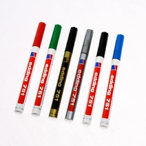 에딩 에딩e-751 페인트마카 1.0~2.0mm 흑색 청색 적색 녹색 금색 은색 동색 백색 갈색 보라색 노랑색 주황색 하늘색 분홍색, 청색(S507012)