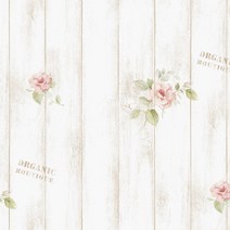 월드시트 PVC 접착식 시트지, 로즈쉐비패널 - 베이지