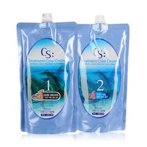 소망 CS 트리트먼트 칼라크림 오징어먹물 1 2제 500ml, 블랙, 1개