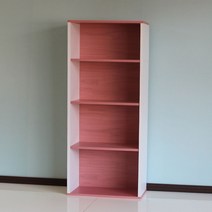 양지가구 공간박스4단 책장 책장 책꽂이 수납장 교구장 정리함 공간박스 양지책장 어린이집 유치원 공간정리 틈새장 3단책장 원목책꽂이 삼나무 조립형 전면책장, 공간4단 백색+진달래