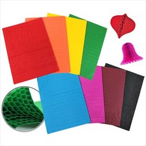 문구조아 허니컴페이퍼 허니컴종이 모빌 만들기재료, $OS5_허니컴페이퍼-분홍, 1개