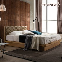 [프렌지] 더블 686 일반형 침대, 화이트, 1. 참숯 양면 매트리스