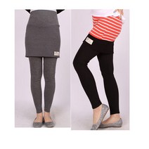 마더라이크 T.TR골지치마레깅스-임산부치마레깅스 가을 치마바지