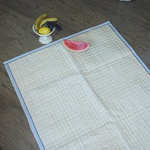 화이트인 블루라인 삼베패드(S Q), 자연네츄럴색상