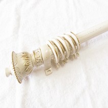 25mm 엔틱궁전 커튼봉 16자(320~480Cm), 아이보리골드, 길이: 16자(320~480Cm)