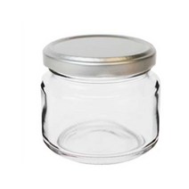 글라스락 유리병/잼병 Low 500g(400ml) 유리용기, 400ml, 실버, 400ml, 1개