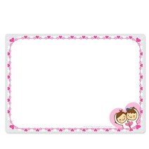 슈퍼쌤 고무자석 화이트보드 Thin(A4) +보드마카, 1.너랑나랑하트