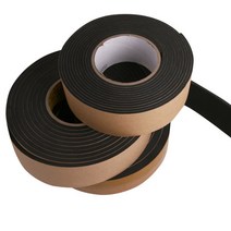 태영테크 EVA 흑 단면 스폰지 테이프 폭10mm, 두께 2mm x 길이 7.5M, 1개