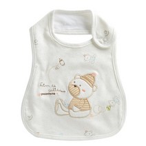 그린베베 국내생산 파티베어 양면 턱받이