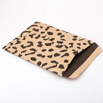 비즈아이 선물포장, 35_종이봉투100X135mm_크라프트레오파드_10개