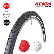 켄다 26X1.25 퀘스트 도로용 자전거 타이어, 블랙