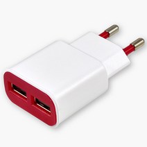 에이스 2PORT 3100mA 가정용 충전기 케이블 미포함, 혼합 색상, COK-2310