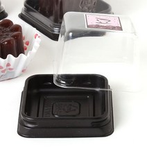 이홈베이커리 화과자포장 케이스, Black 15개입, 1팩, 15개