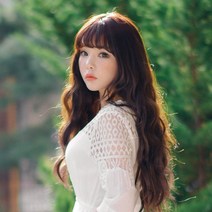 위그아우라 헤어피스 붙임머리4피스 데일리물결펌 부분가발 가발, 옐로우브라운, 1개