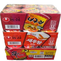 농심, 1세트, 신라면컵 x 6 + 새우탕컵 x 6 + 너구리컵 x 6, 18개
