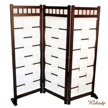 고급 원목 인테리어 파티션 가구 가림막 칸막이 가리개, 월넛, 3단