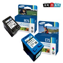 삼성 M75 C75 SCX 1450 1470 정품잉크, 검정, 단일 수량