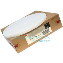 3M 백색패드20인치 5장 마루광택기패드 흰색패드 고운 부드러운패드 청소, 백색, 1개