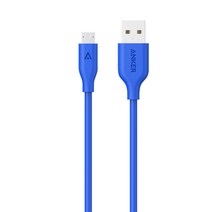 Anker PowerLine 케블라 Micro USB 케이블 0.9m (A8132H), 블루, {A8132H31}