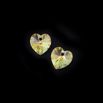 [1-13-02]오스트리아하트(6228) 10mm Crystal(AB) [1개]