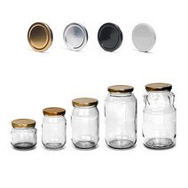 글라스락 [삼광유리] 유리병 높은병, 화이트뚜껑, 255ml, 1개