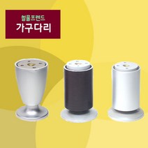 철물프렌드 가구다리 모음, 원형80mm발통(웬지)