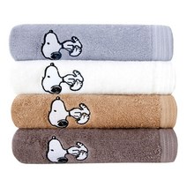 송월타월 스누피 리버 30수 타월, 골고루, 4매