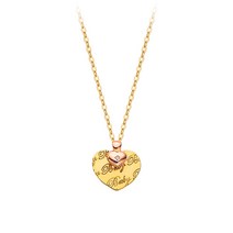 코지쥬얼리 14k 18k 베이비하트 미아방지 목걸이, 14k 3푼체인 38cm