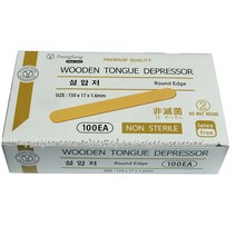 태강산업(주) 나무 스파츌라 100개 왁싱 제모용, 100개입