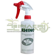 라이노분무기 500ml 청소용세제리필분무기 화분물뿌리개 튼튼한분무기 약품사용분무기 화분물주는분무기 코뿔소분무기, 1개