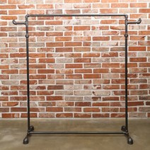 카스트코 파이프 폴 스탠드 행거 옷가게 DIY 옷걸이, 흑관