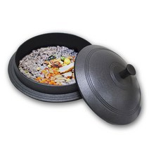 키친아트 통주물 가마솥, 블랙, 24cm