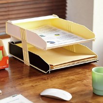 PH DIY 서류 책상 문서 정리함 연필꽂이 데크오거나이저, 오렌지