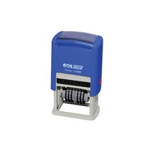 콜스탬프 자동넘버링 8단( C-0509 ) 6단( C-0409 리필패드 스탬프, 청색, 6단 C-0409