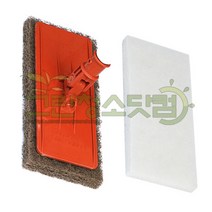 3M두들버그패드홀더 SET (패드홀더+갈색패드+흰색패드) 바닥청소도구 바닥청소용품 거친패드 수세미패드 사무실바닥 공장바닥 수작업청소용품 바닥청소밀대패드 건물벽면청소패드, 1개
