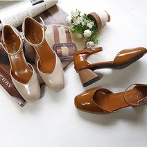 제이드클럽 메리제인 에나멜 미들힐 펌프스 MJ-705