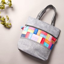 고급 모시 전통 조각보 숄더백 가방 에코백 한복가방