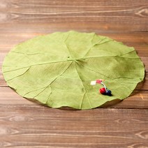 하율공방 고급 모시 전통 꽃방울 연잎 밥상보