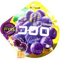 UHA 미카쿠도 코로로 포도맛 젤리, 40g, 1개