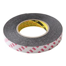 3M 4421 PE 폼 검정 양면테이프 10M, 20mm, 20mm