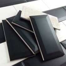 타일닷컴 75X150 직사각 타일, 17. 면취 무광 블랙