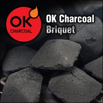 OK CHALCOAL 캠핑용참숯2kg 천연코코넛브리켓3kg, 3kg