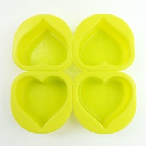 캔들이케아 노마진 몰드 10종 비누몰드 석고방향제 총집합 비누베이스/기타재료, 민무늬 하트 4구 몰드